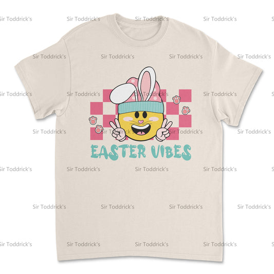 Easter Vibes – Smiley Bunny Tee